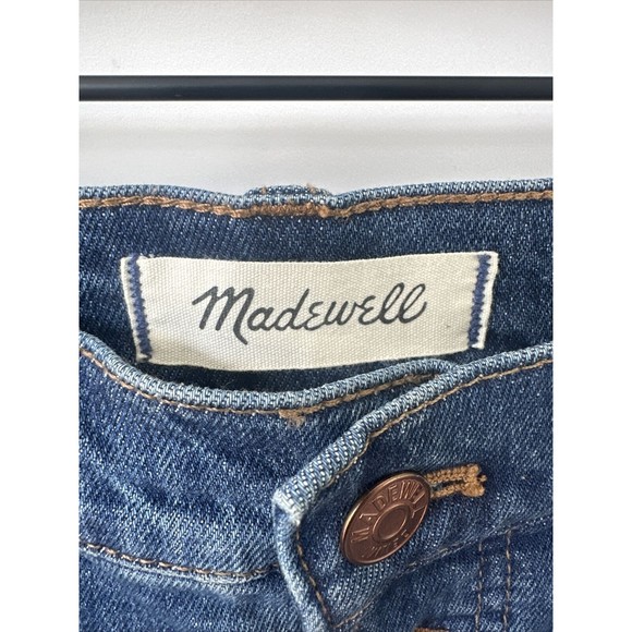 Madewell Size 29 The Perfect Vintage Crop Jeans Button Fly Barnsdale Wash - Picture 6 of 16